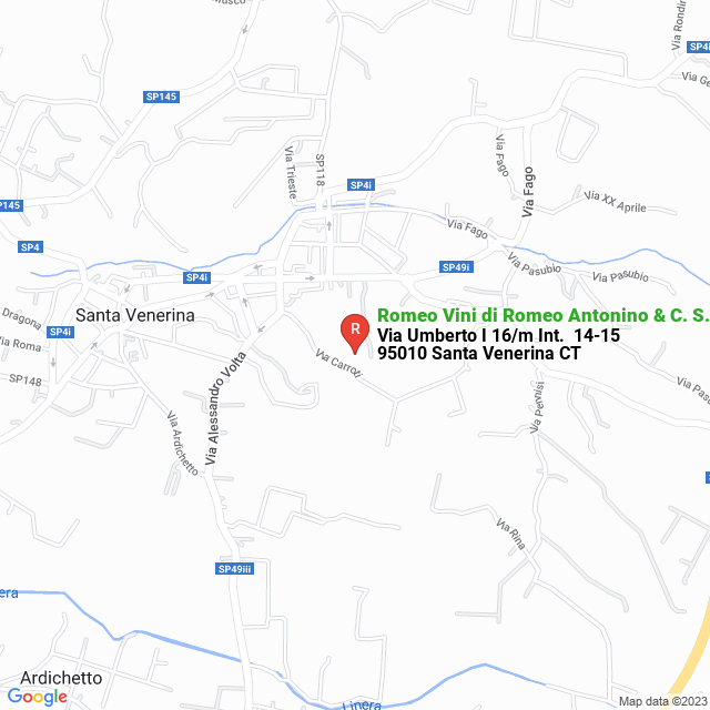 apri la mappa di Romeo Vini di Romeo Antonino & C. S.a.s.