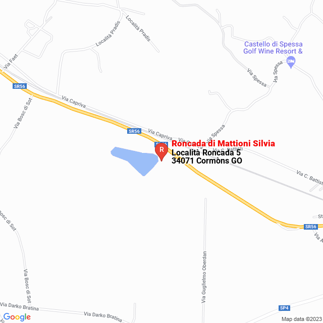 apri la mappa di Roncada di Mattioni Silvia