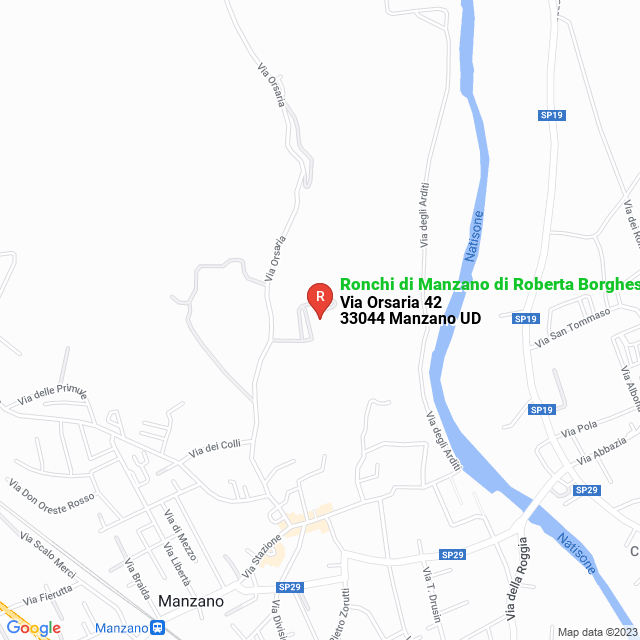 apri la mappa di Ronchi di Manzano di Roberta Borghese & C.