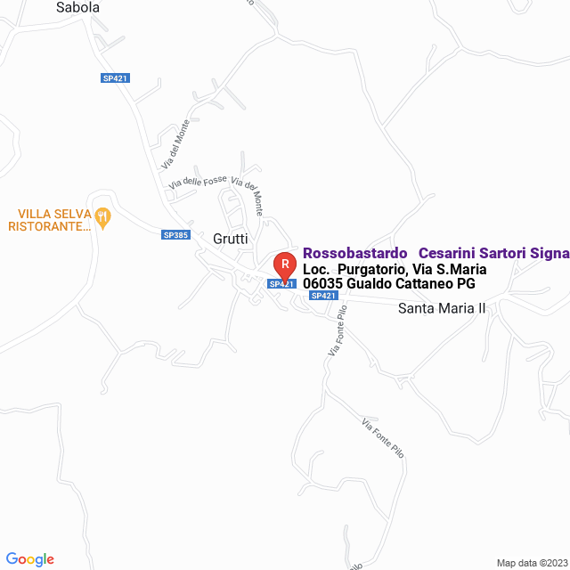 apri la mappa di Rossobastardo - Cesarini Sartori Signae di Sartori Fiorella