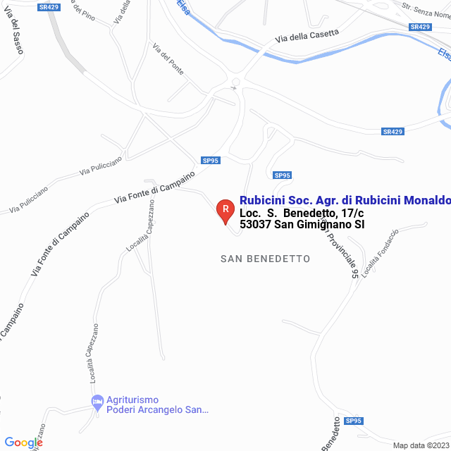 apri la mappa di Rubicini Soc. Agr. di Rubicini Monaldo e Emanuela