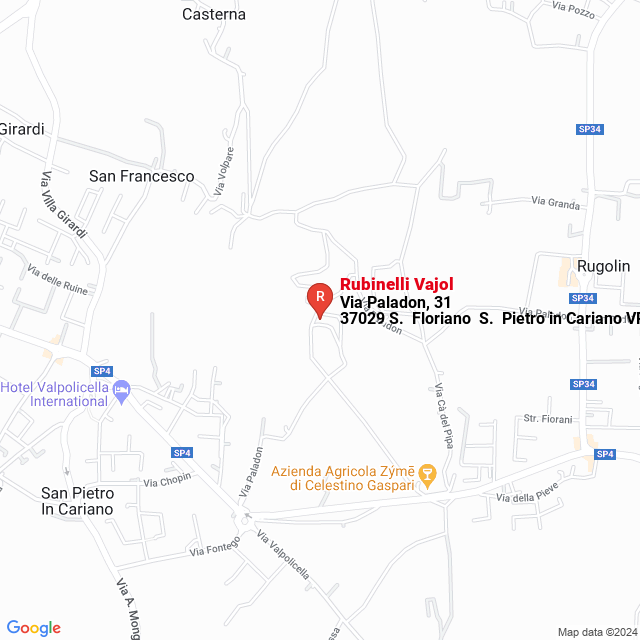 apri la mappa di Rubinelli Vajol