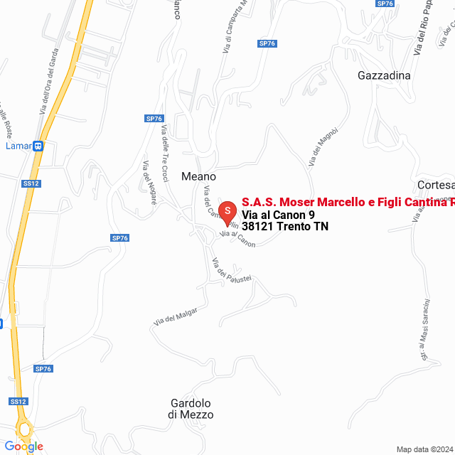 apri la mappa di S.A.S. Moser Marcello e Figli Cantina Resom