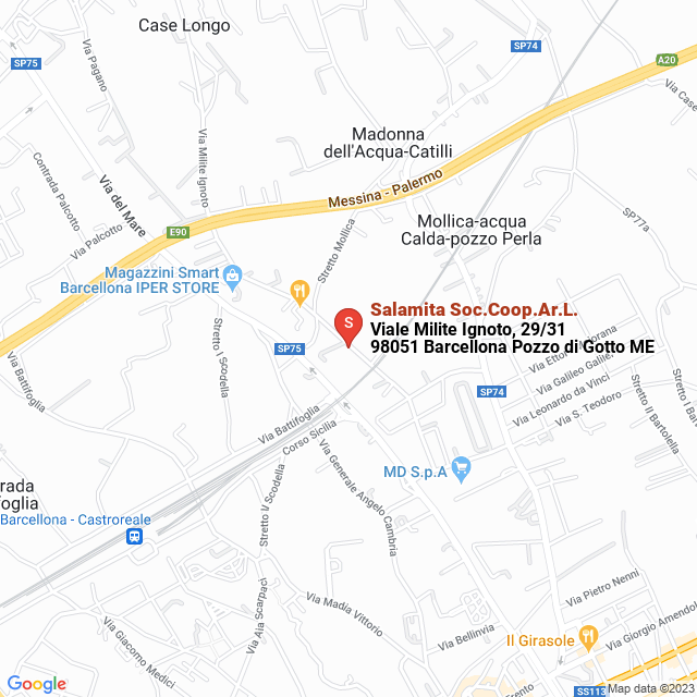 apri la mappa di Salamita Soc.Coop.Ar.L.