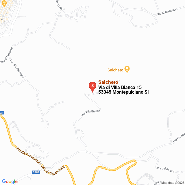 apri la mappa di Salcheto