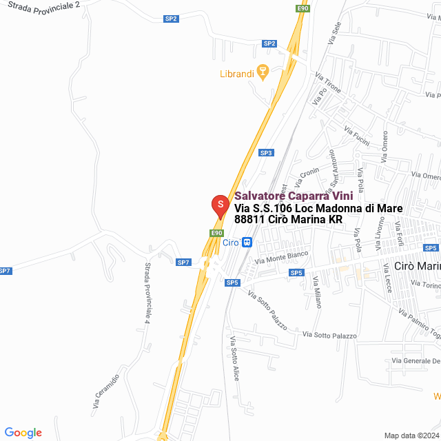 apri la mappa di Salvatore Caparra Vini