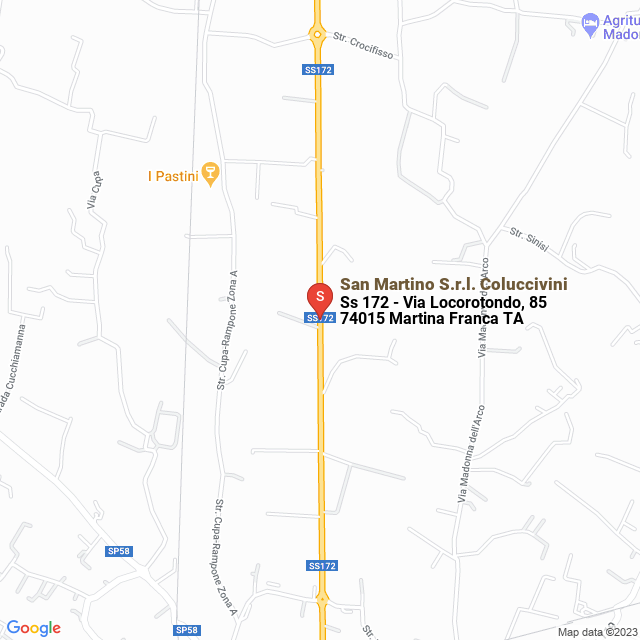 apri la mappa di San Martino S.r.l. Coluccivini