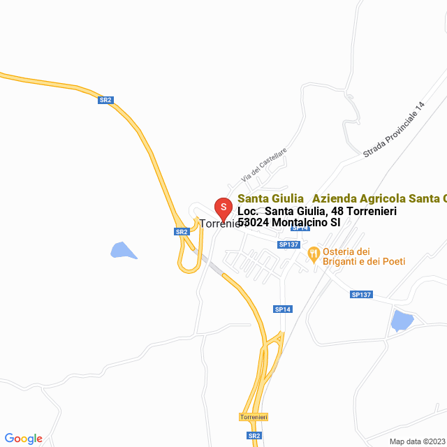 apri la mappa di Santa Giulia - Azienda Agricola Santa Giulia di Terzuoli Gianluca