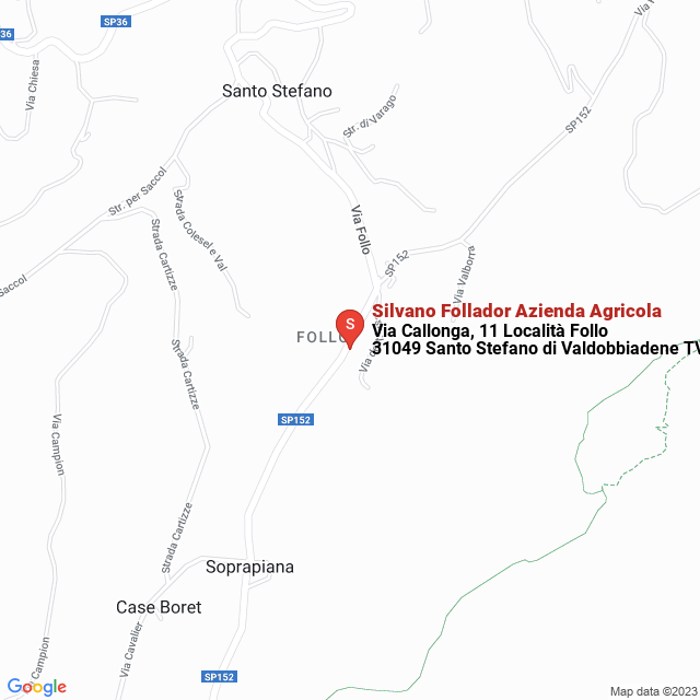 apri la mappa di Silvano Follador Azienda Agricola
