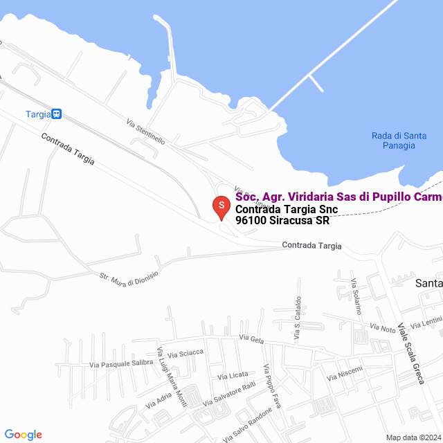 apri la mappa di Soc. Agr. Viridaria Sas di Pupillo Carmela