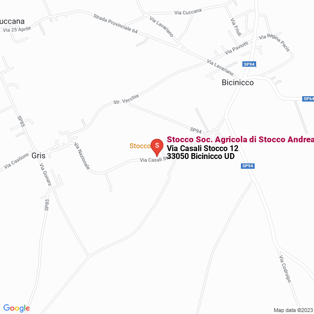 apri la mappa di Stocco Soc. Agricola di Stocco Andrea e C.S.S.