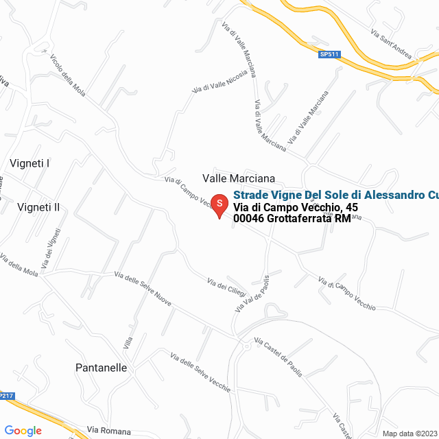 apri la mappa di Strade Vigne Del Sole di Alessandro Cugini