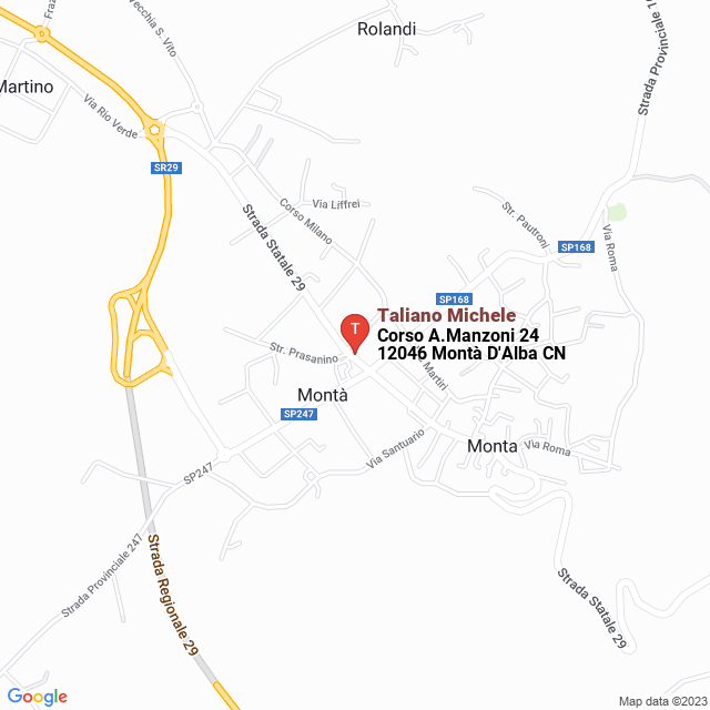 apri la mappa di Taliano Michele