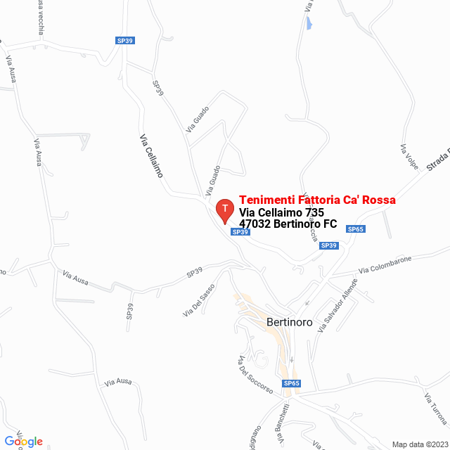 apri la mappa di Tenimenti Fattoria Ca‘ Rossa