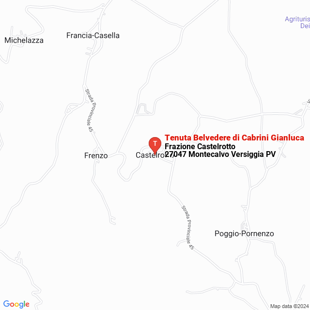 apri la mappa di Tenuta Belvedere di Cabrini Gianluca