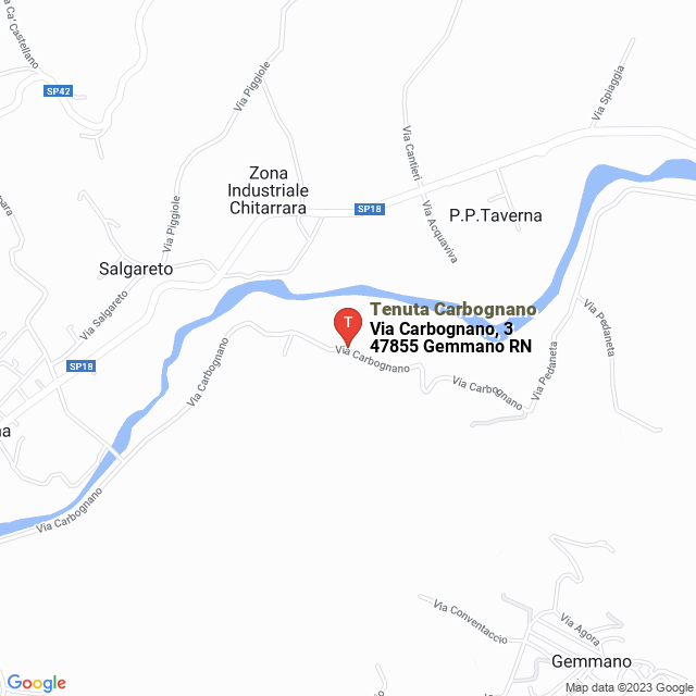 apri la mappa di Tenuta Carbognano