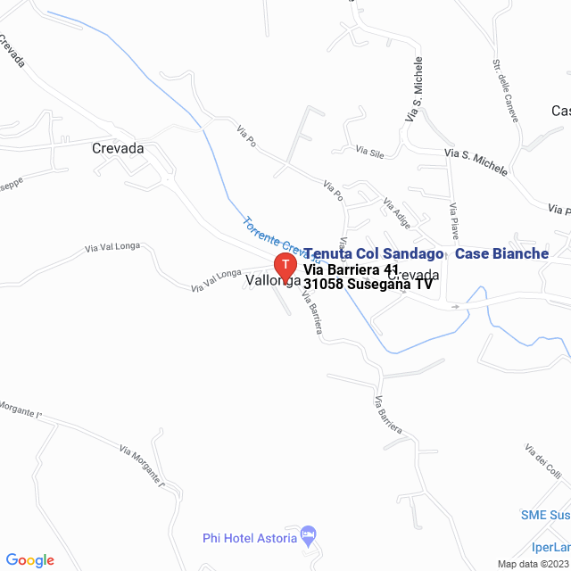 apri la mappa di Tenuta Col Sandago - Case Bianche