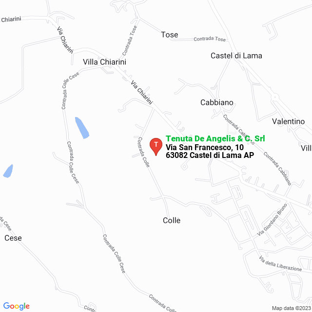 apri la mappa di Tenuta De Angelis & C. Srl