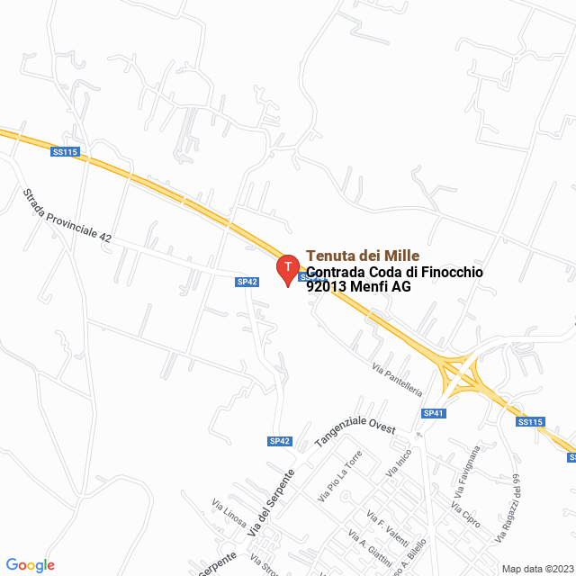 apri la mappa di Tenuta dei Mille