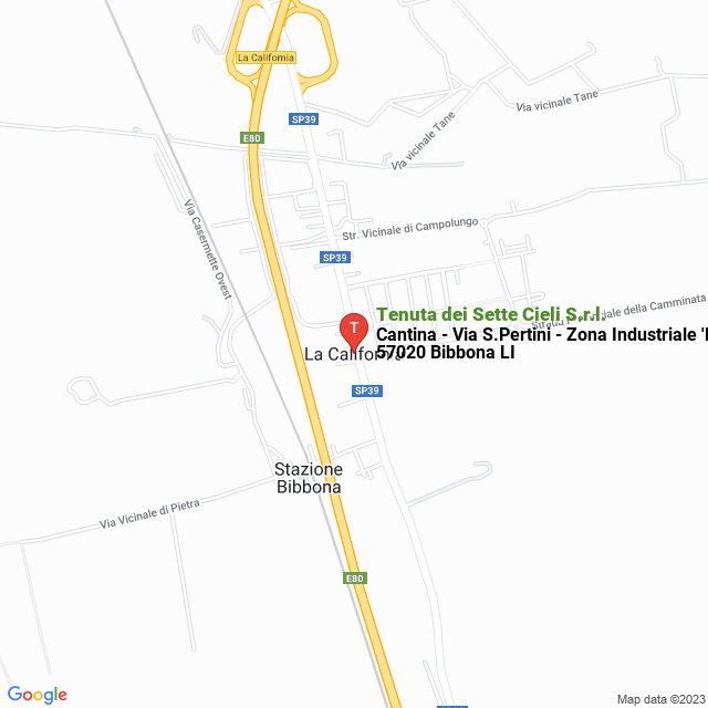 apri la mappa di Tenuta dei Sette Cieli S.r.l.