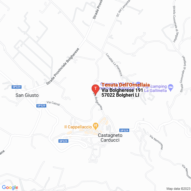 apri la mappa di Tenuta Dell‘Ornellaia