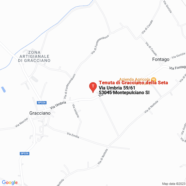 apri la mappa di Tenuta di Gracciano della Seta