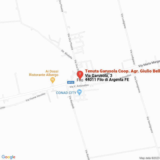 apri la mappa di Tenuta Garusola Coop. Agr. Giulio Bellini
