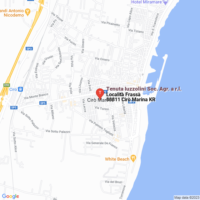 apri la mappa di Tenuta Iuzzolini Soc. Agr. a r.l.