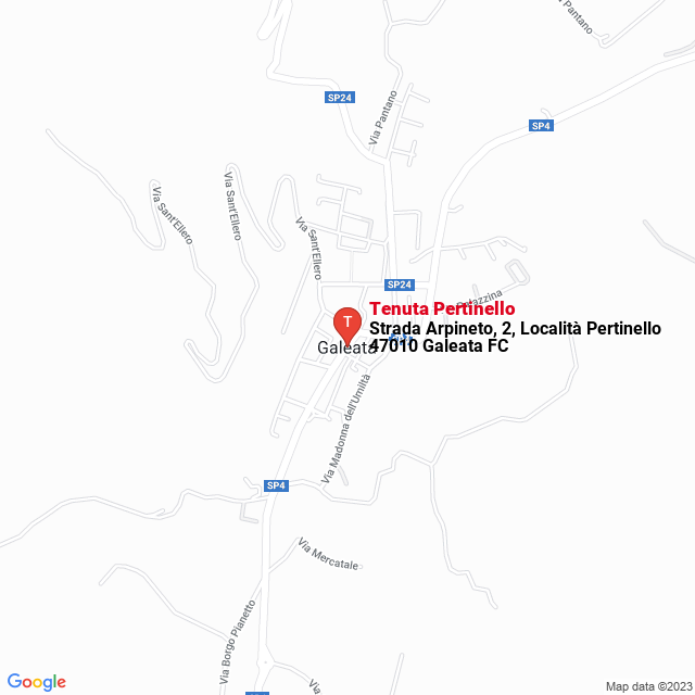 apri la mappa di Tenuta Pertinello