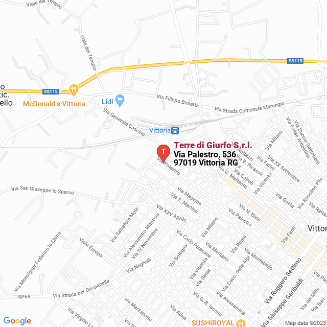 apri la mappa di Terre di Giurfo S.r.l.