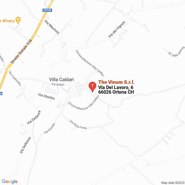 apri la mappa di The Vinum S.r.l.