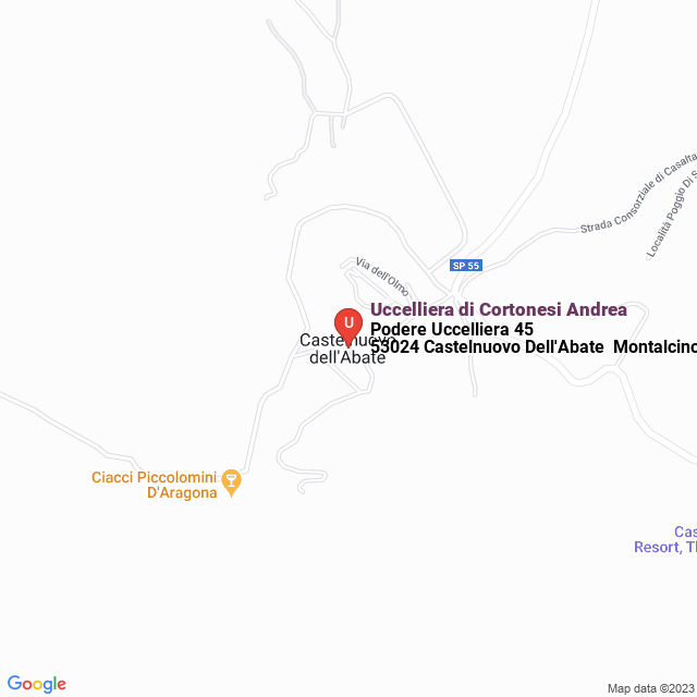 apri la mappa di Uccelliera di Cortonesi Andrea