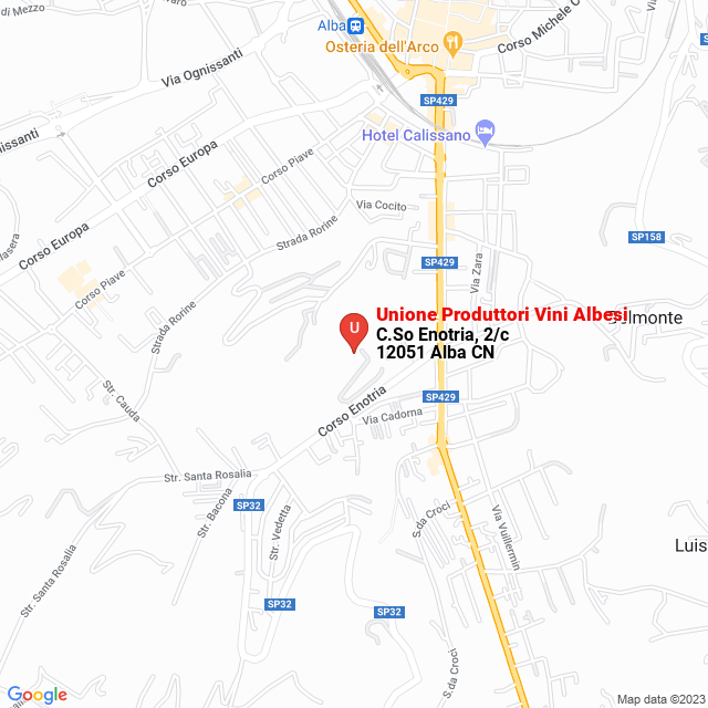 apri la mappa di Unione Produttori Vini Albesi