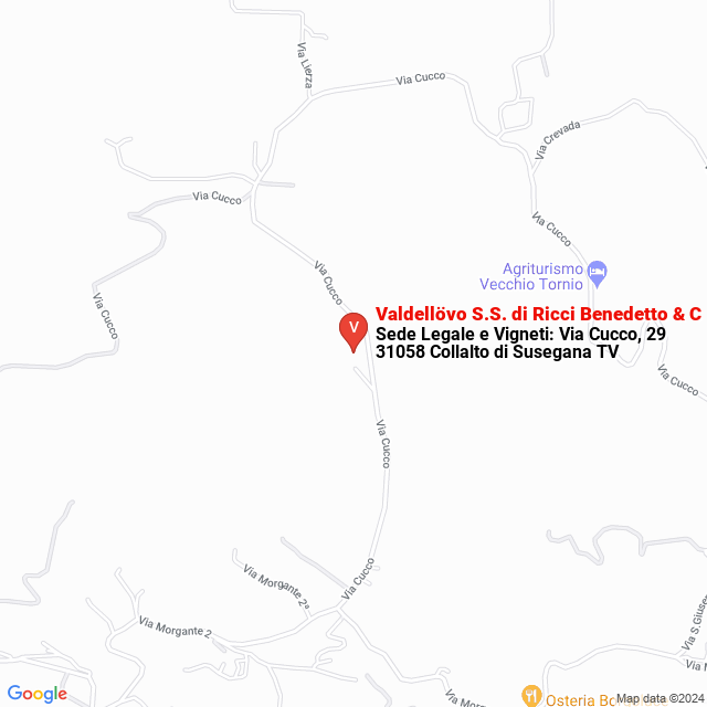 apri la mappa di Valdellövo S.S. di Ricci Benedetto & C - Società Agricola