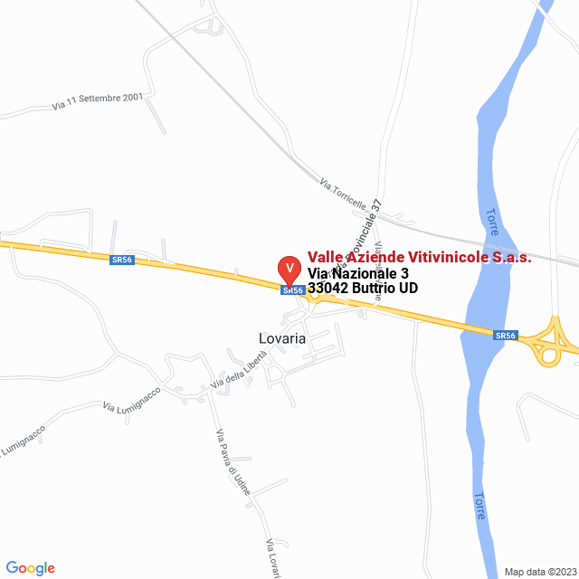apri la mappa di Valle Aziende Vitivinicole S.a.s.