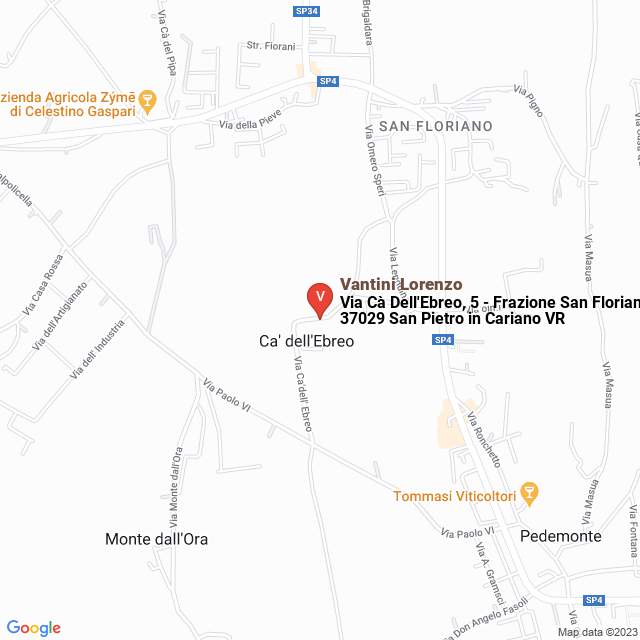 apri la mappa di Vantini Lorenzo
