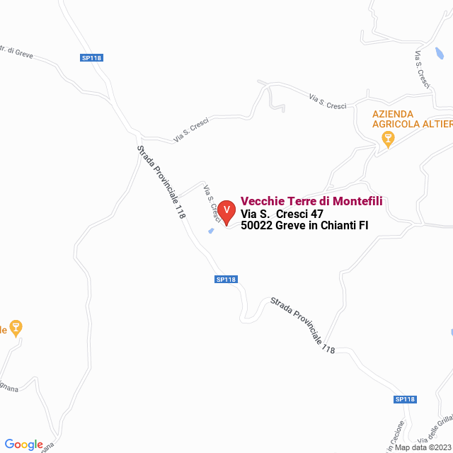 apri la mappa di Vecchie Terre di Montefili