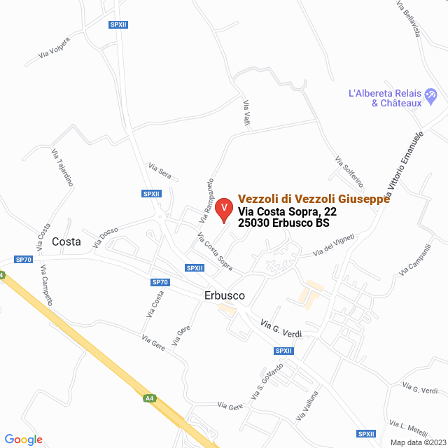apri la mappa di Vezzoli di Vezzoli Giuseppe