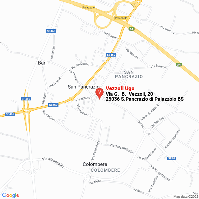 apri la mappa di Vezzoli Ugo