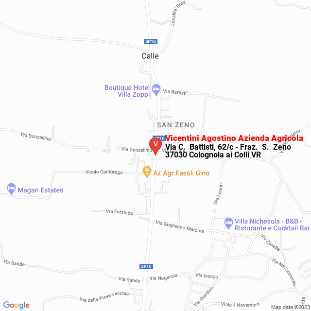 apri la mappa di Vicentini Agostino Azienda Agricola
