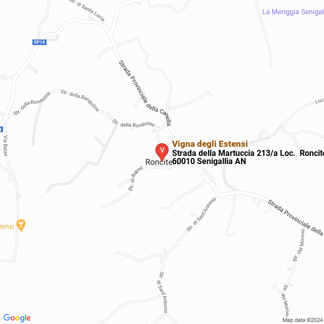 apri la mappa di Vigna degli Estensi