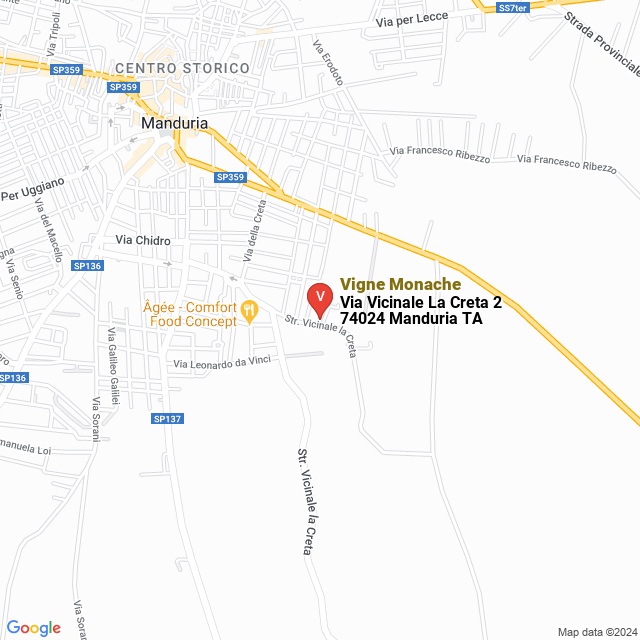 apri la mappa di Vigne Monache