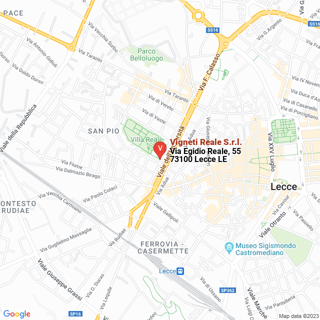 apri la mappa di Vigneti Reale S.r.l.