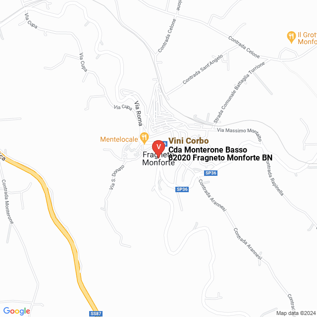 apri la mappa di Vini Corbo