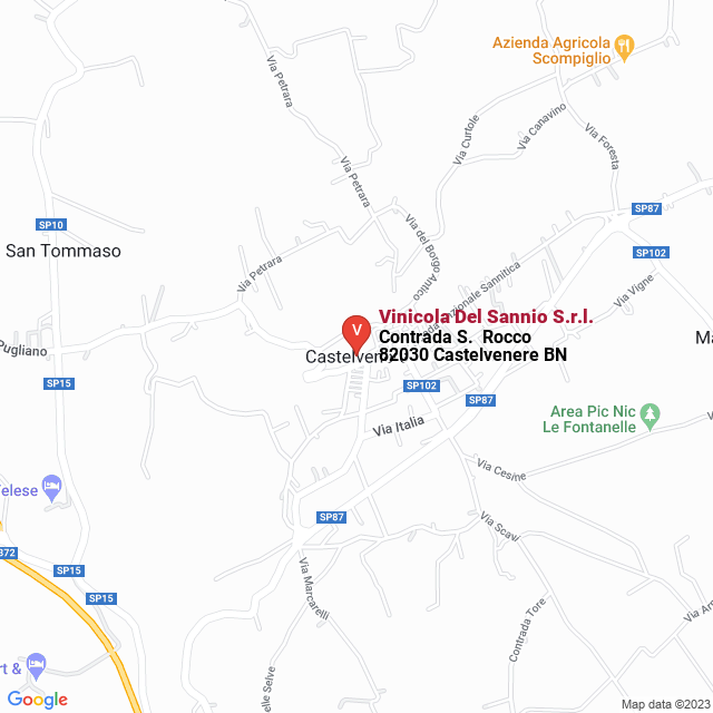 apri la mappa di Vinicola Del Sannio S.r.l.