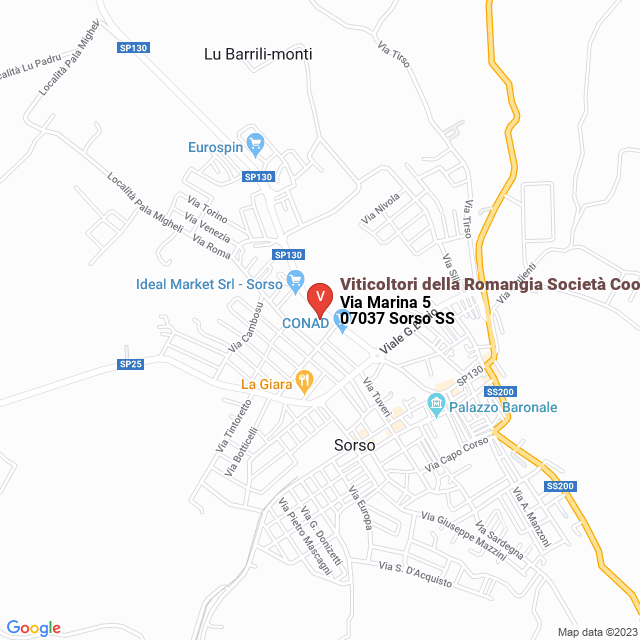 apri la mappa di Viticoltori della Romangia Società Cooperativa