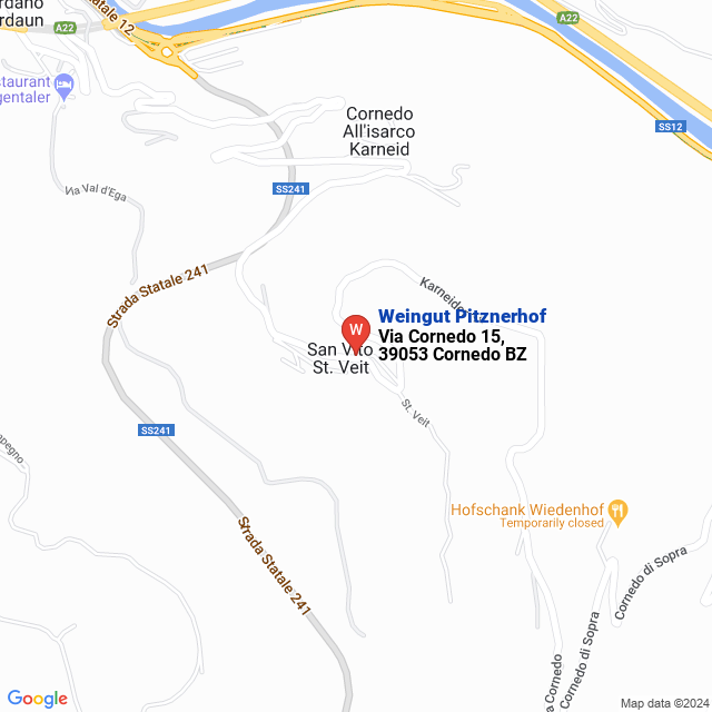 apri la mappa di Weingut Pitznerhof