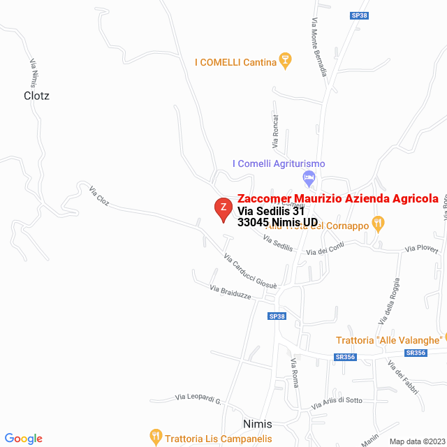 apri la mappa di Zaccomer Maurizio Azienda Agricola