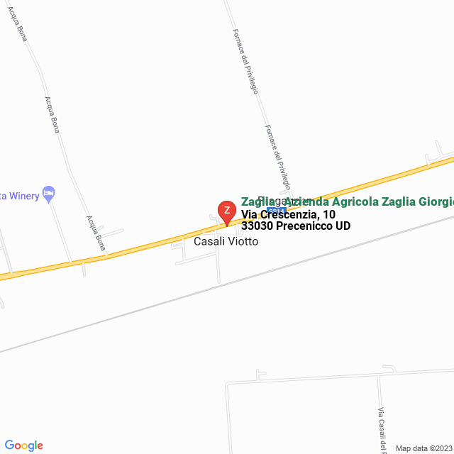apri la mappa di Zaglia - Azienda Agricola Zaglia Giorgio