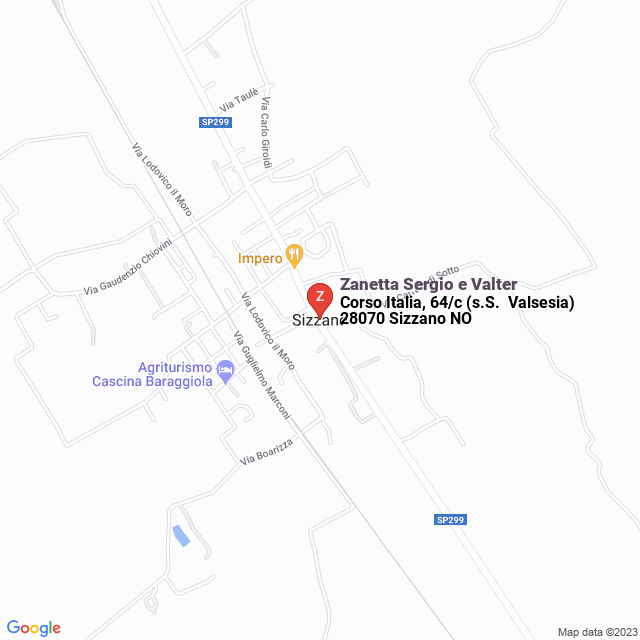 apri la mappa di Zanetta Sergio e Valter